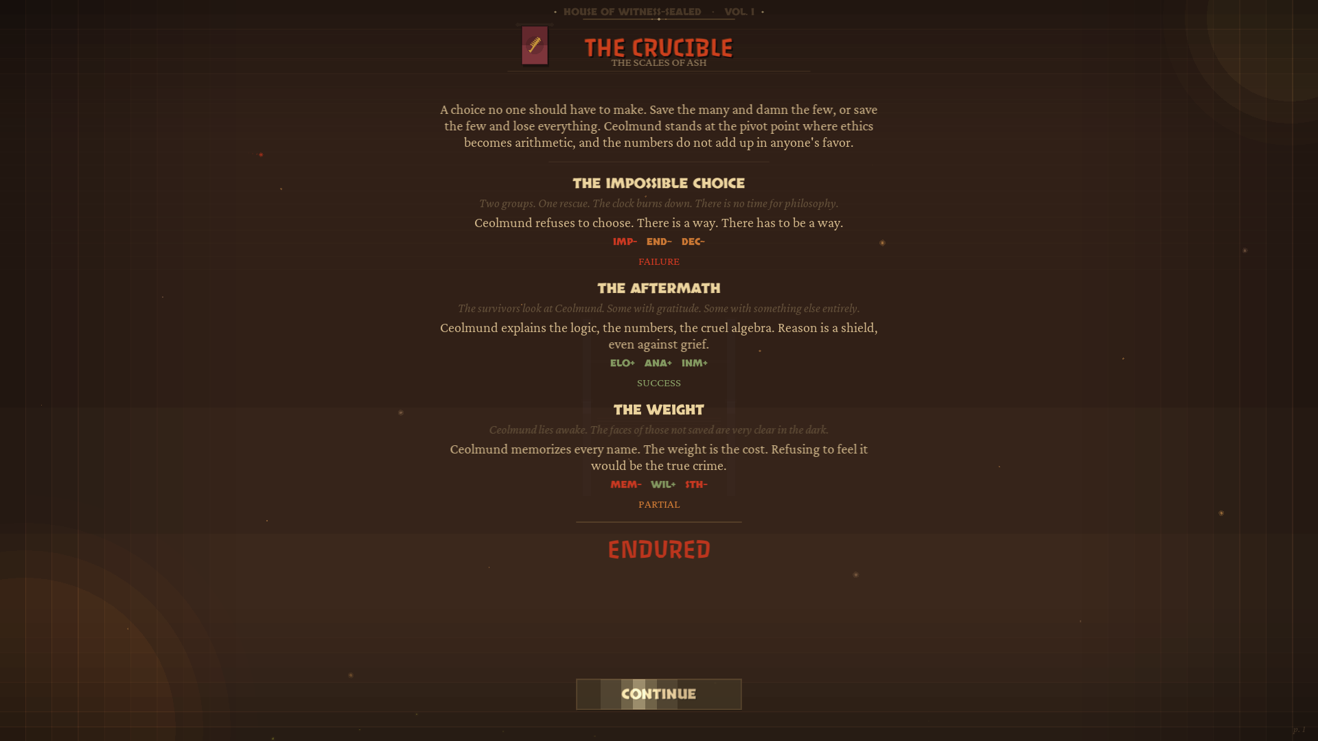 The Crucible — a moral pivot in the Bloodweight chronicle